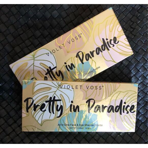 VIOLET VOSS - NWT - Pretty in Paradise All-in-One Face & Eye Shadow Palette - Picture 5 of 14